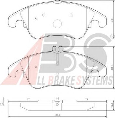Brake Pad Set, disc brake 37586