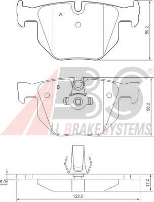 Brake Pad Set, disc brake 37647