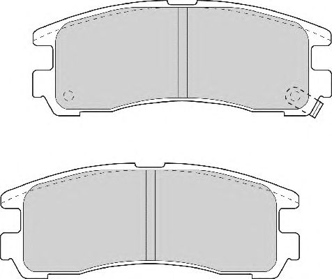 Комплект тормозных колодок, дисковый тормоз FD6701A