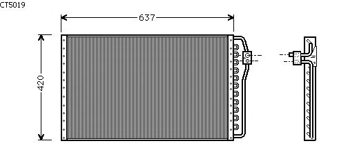 Condenser, air conditioning CT5019