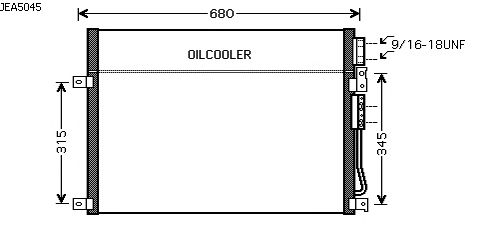 Condensator, airconditioning JEA5045