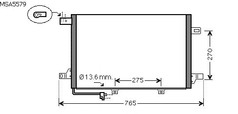 Condensator, airconditioning MSA5579
