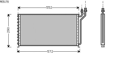 Condensator, airconditioning PE5170