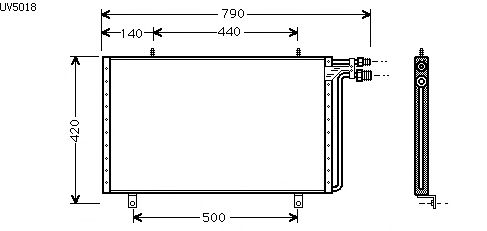 Condenser, air conditioning UV5018