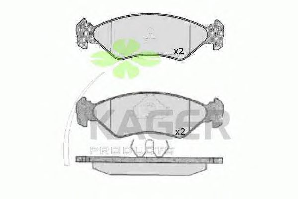 Brake Pad Set, disc brake 35-0136