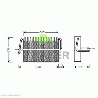 Evaporator, air conditioning 94-5229