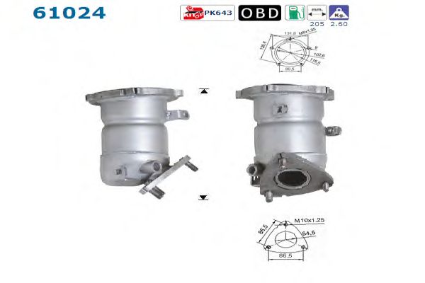 Catalytic Converter 61024