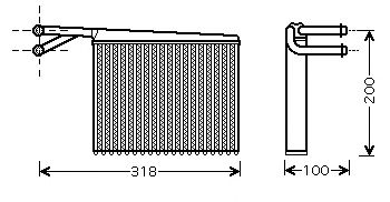 Heat Exchanger, interior heating 217M22