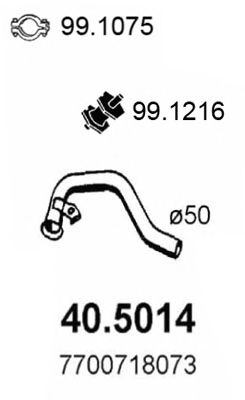 Exhaust Pipe 40.5014