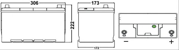Starterbatterie; Starterbatterie SA1004