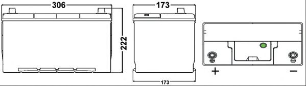 Startbatteri; Startbatteri SA1005
