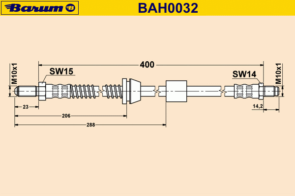 Bremseslange BAH0032