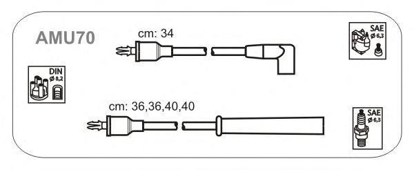 Ignition Cable Kit AMU70