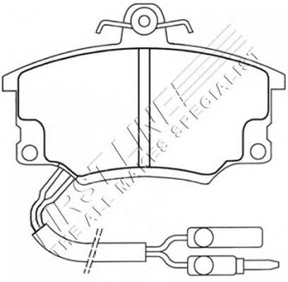 Brake Pad Set, disc brake FBP1053
