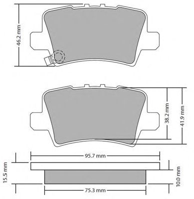 Brake Pad Set, disc brake FBP-1706