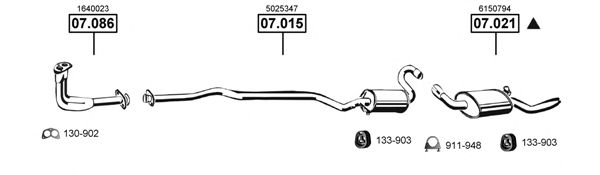 Exhaust System FO070265