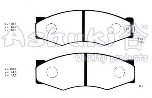 Brake Pad Set, disc brake N009-10