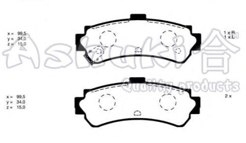 Brake Pad Set, disc brake N011-77