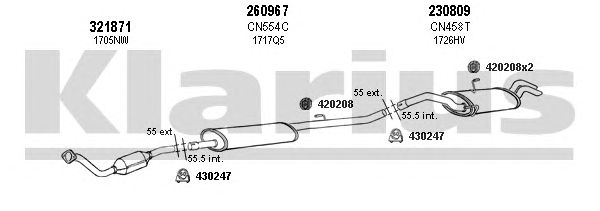 Exhaust System 630812E