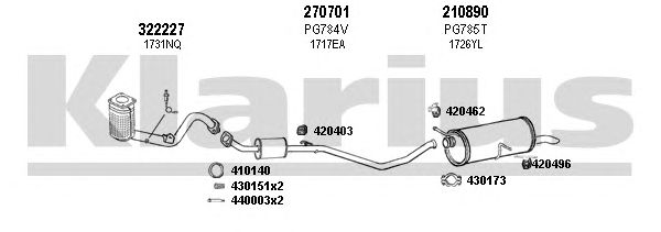 Exhaust System 631061E