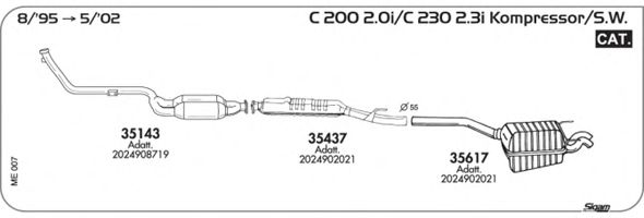 Exhaust System ME007