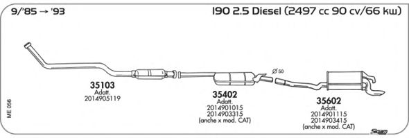 Exhaust System ME056