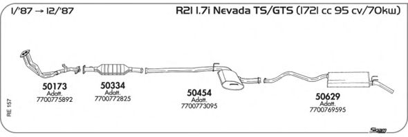 Exhaust System RE157