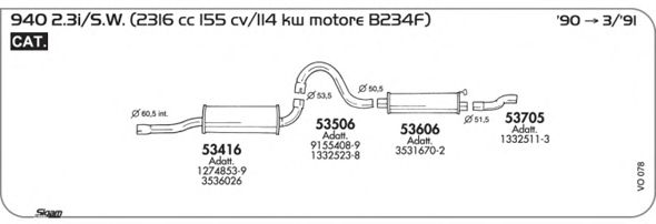 Exhaust System VO078