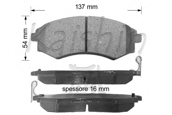 Brake Pad Set, disc brake D11095
