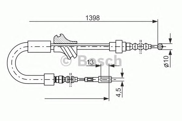 Cable, parking brake 1 987 477 200