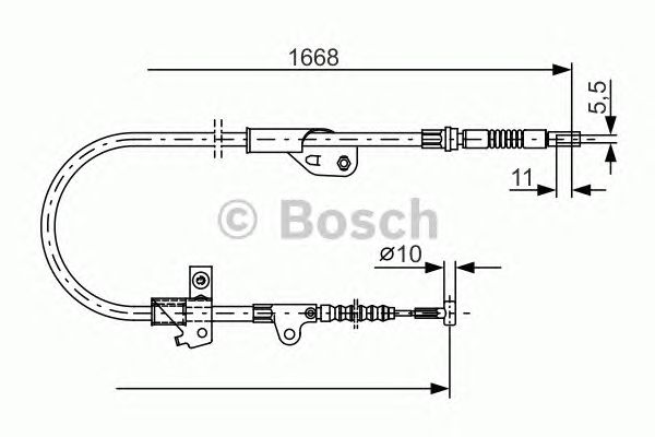 Cable, parking brake 1 987 477 755