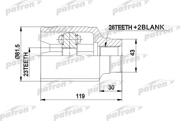 Joint Kit, drive shaft PCV8301