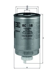 Fuel filter KC 18