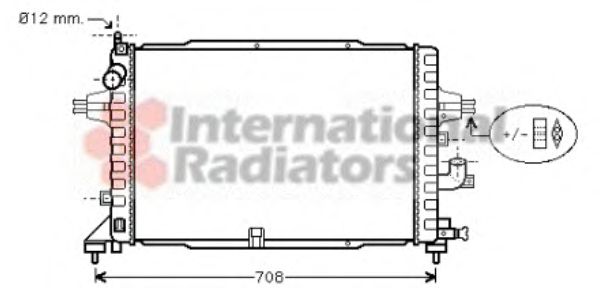 Radiator, engine cooling 37002364