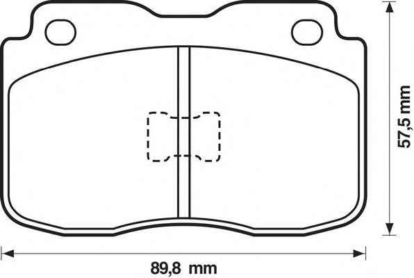 Комплект тормозных колодок, дисковый тормоз 571305J