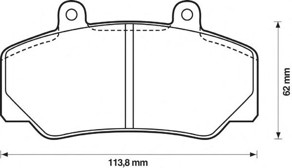 Brake Pad Set, disc brake 571370B