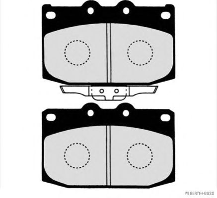 Brake Pad Set, disc brake J3603041