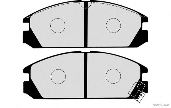 Brake Pad Set, disc brake J3604018