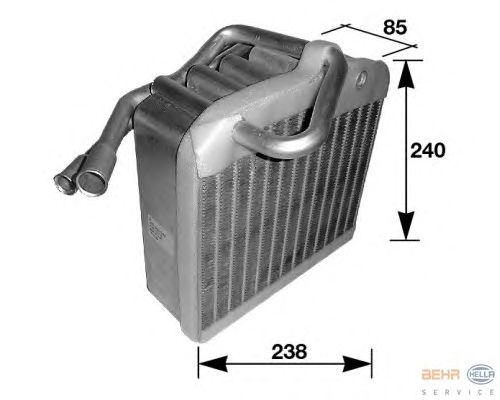 Evaporator, air conditioning 8FV 351 210-401