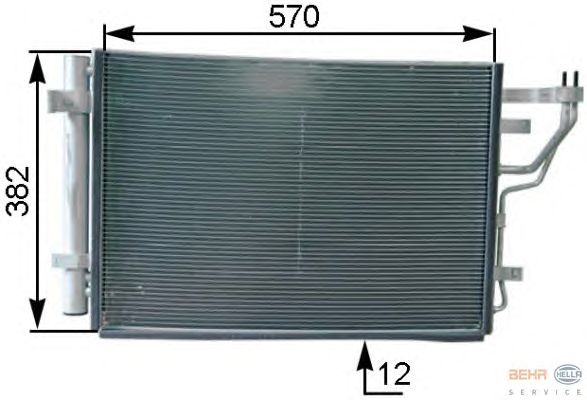 Condensator, airconditioning 8FC 351 303-211