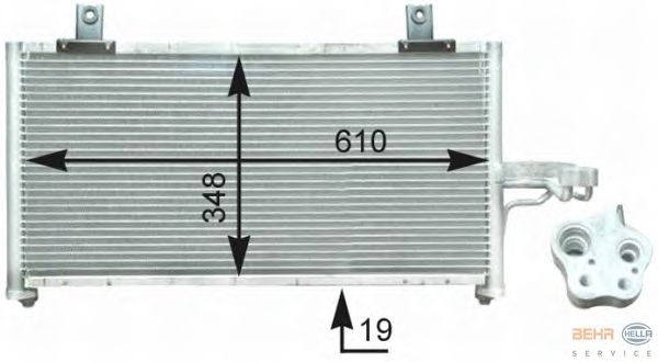 Condensator, airconditioning 8FC 351 302-741