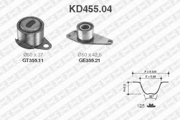 Timing Belt Kit KD455.04