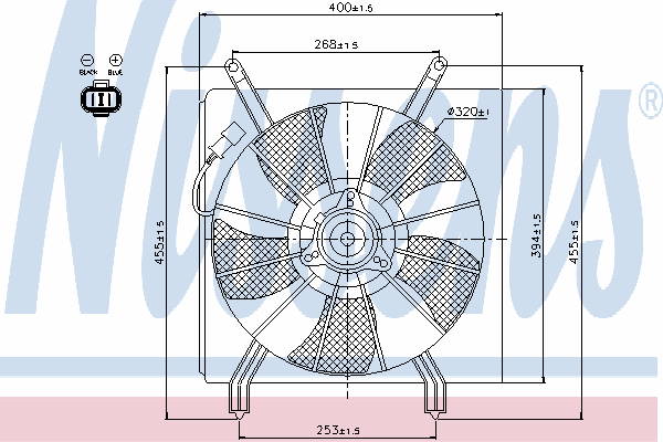 Fan, radiator 85048