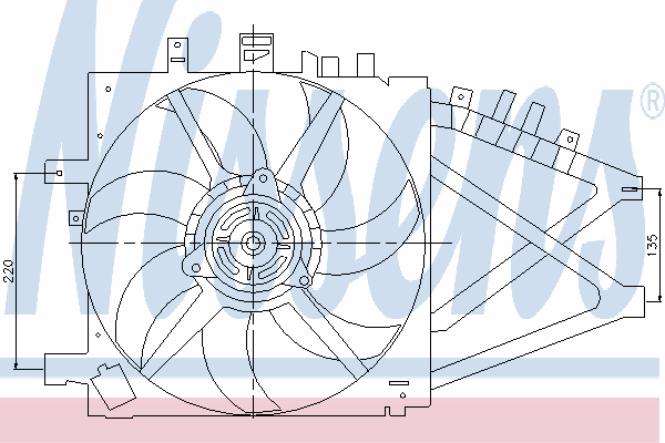 Fan, motor sogutmasi 85190