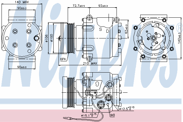 Compressor, ar condicionado 89066