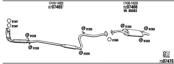 Exhaust System TO85804
