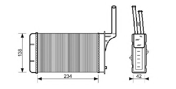 Heat Exchanger, interior heating QHR2079