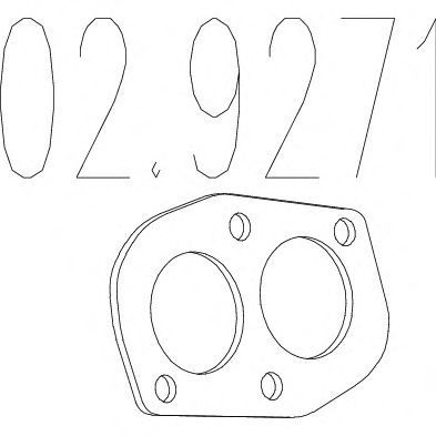 Gasket, exhaust pipe 02.9271