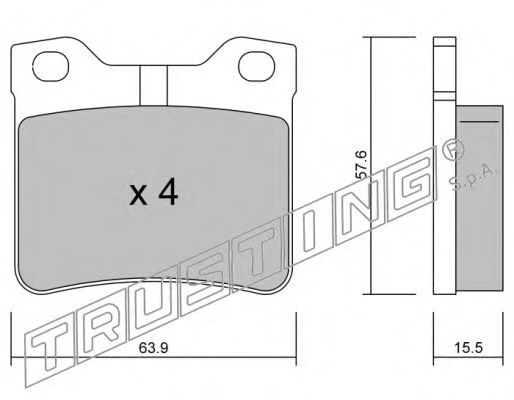 Brake Pad Set, disc brake 199.1