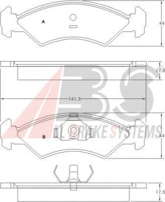 Brake Pad Set, disc brake 36534